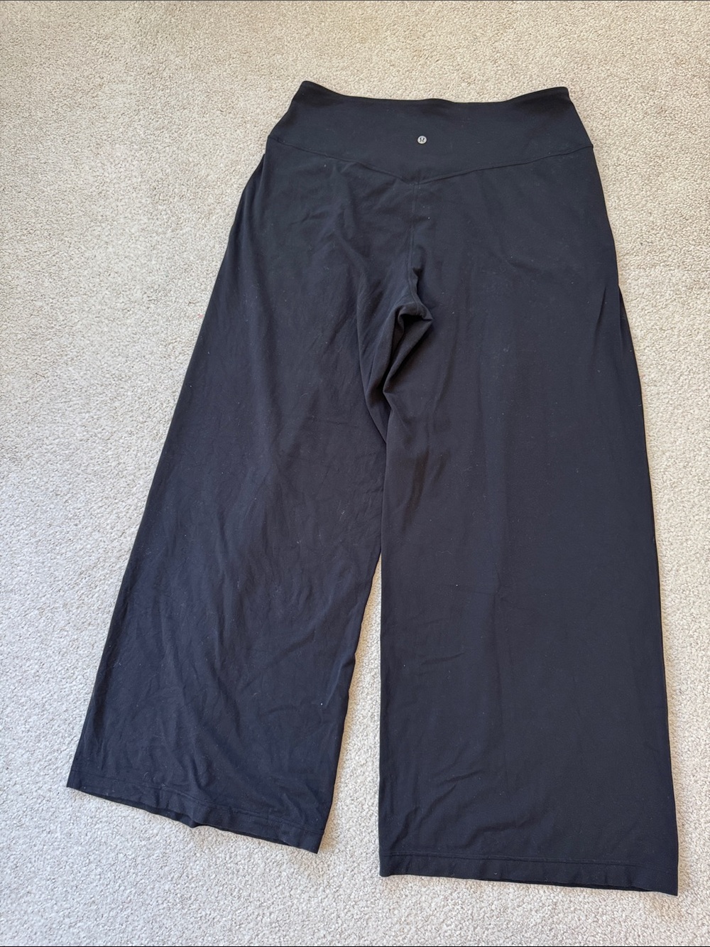 lululemon Align Palazzo Pants Wide Leg Flowy High Rise 33" Black Sz14